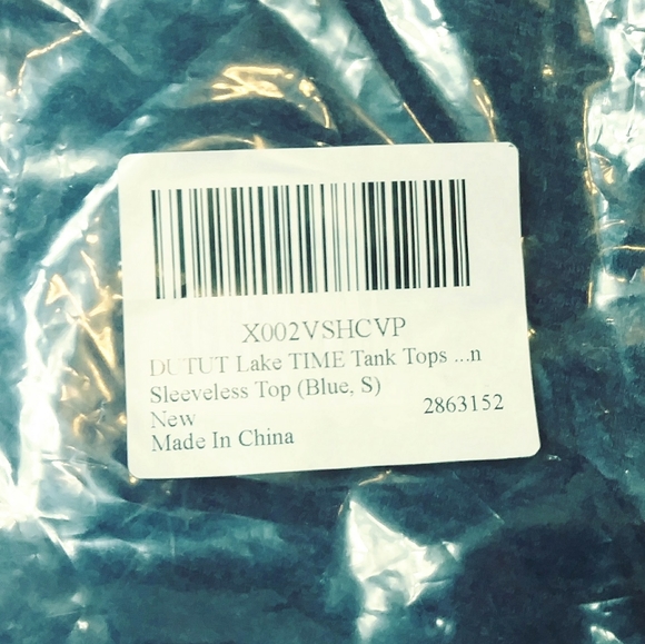 LAKE TIME Women's Tank Top Blue Size Small NWT - Picture 4 of 5